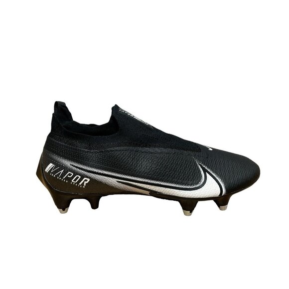 NIKE VAPOR EDGE 360 ELITE FOOTBALL CLEATS SZ 12.5 BLACK WHITE DETACH CZ7837-001